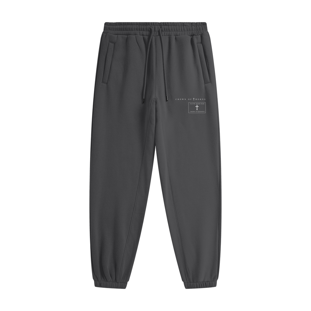 Crown of thorns signature heavyweight joggers