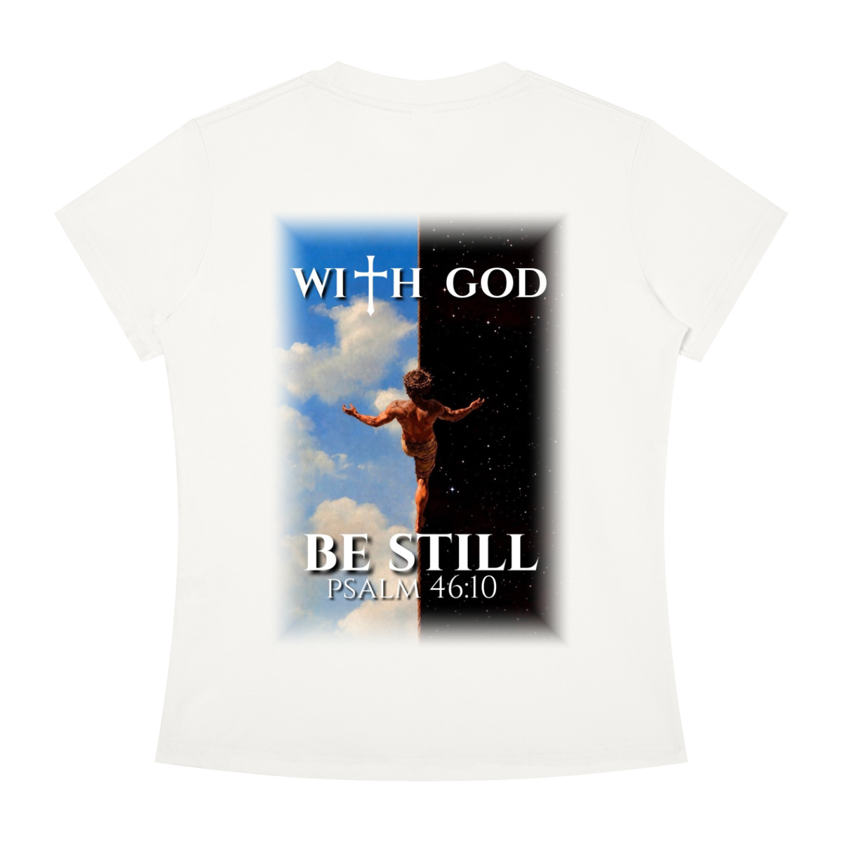 Be still psalm 46:10 Slim Fit tee
