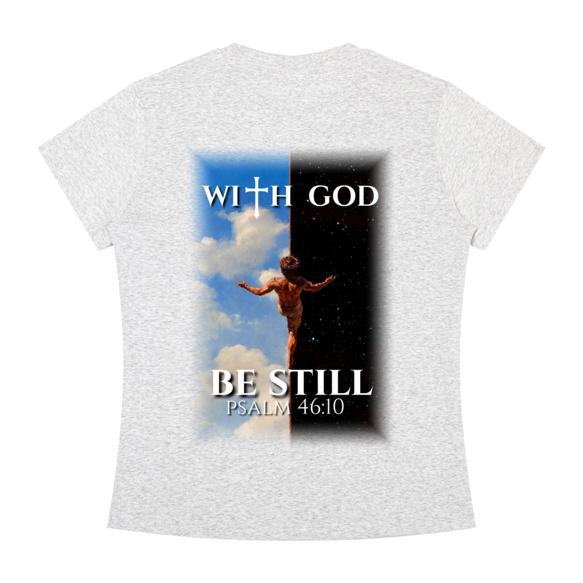 Be still psalm 46:10 Slim Fit tee