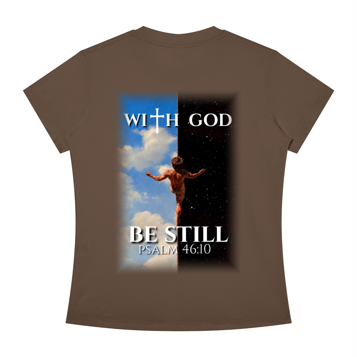 Be still psalm 46:10 Slim Fit tee