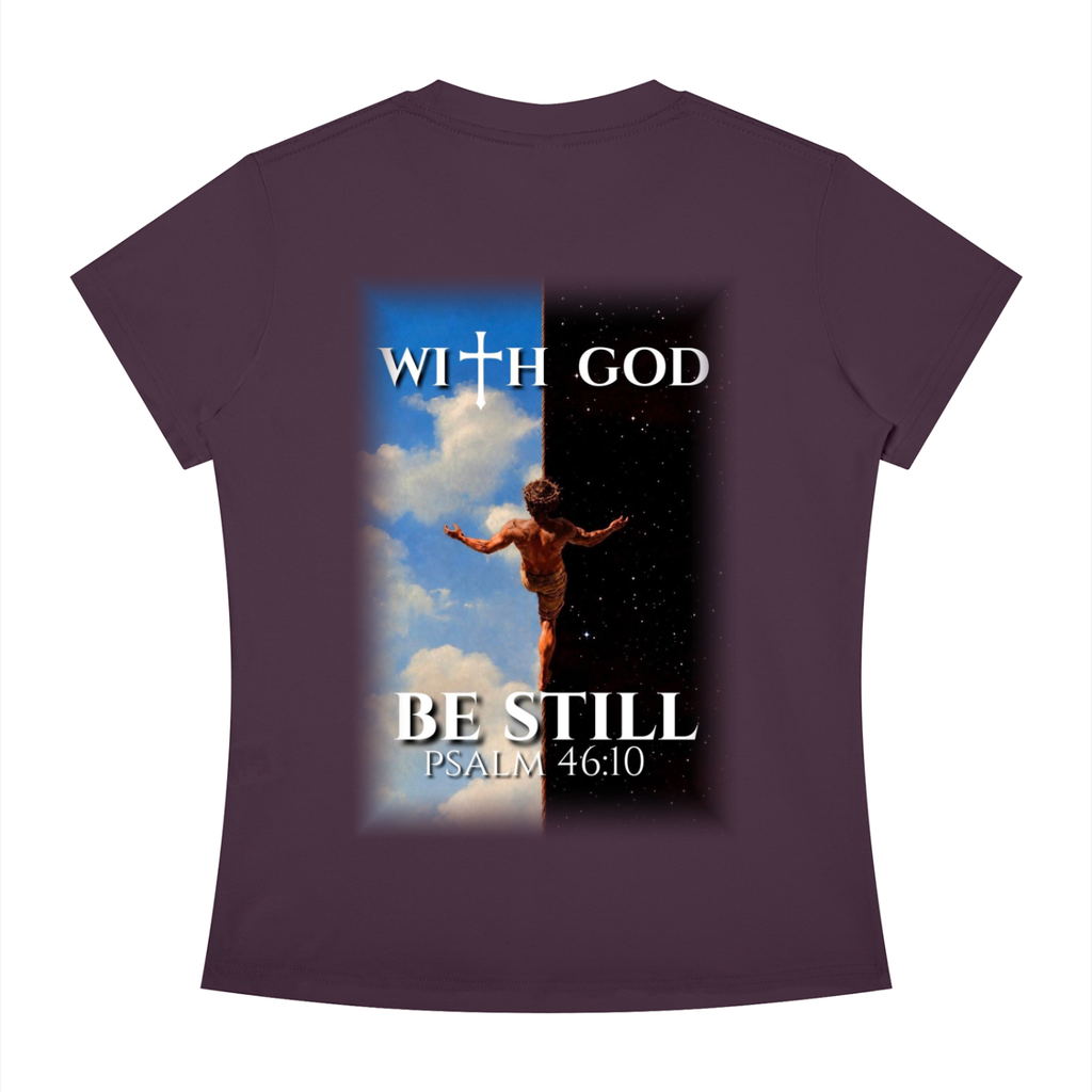 Be still psalm 46:10 Slim Fit tee