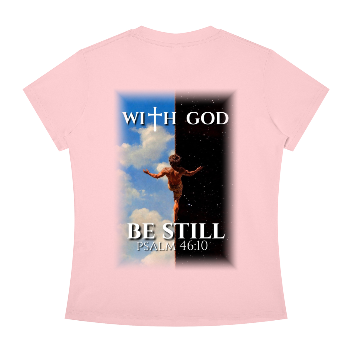 Be still psalm 46:10 Slim Fit tee