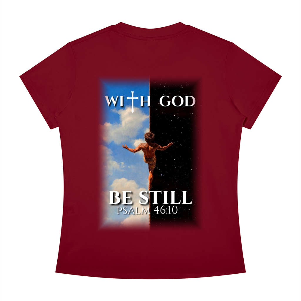 Be still psalm 46:10 Slim Fit tee