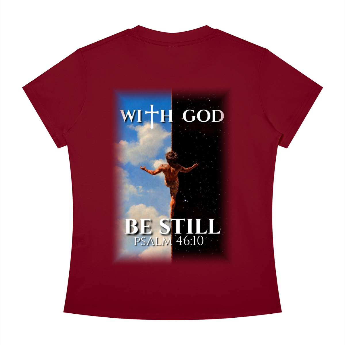 Be still psalm 46:10 Slim Fit tee