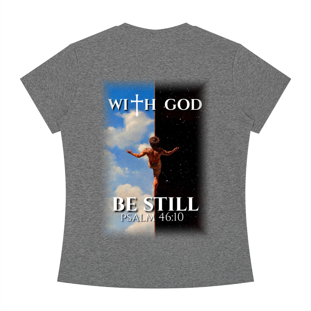 Be still psalm 46:10 Slim Fit tee