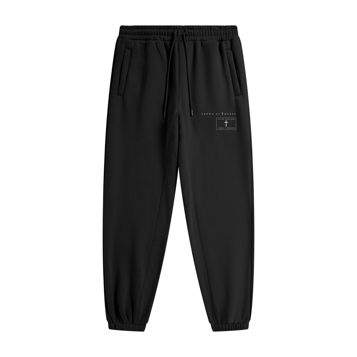Crown of thorns signature heavyweight joggers