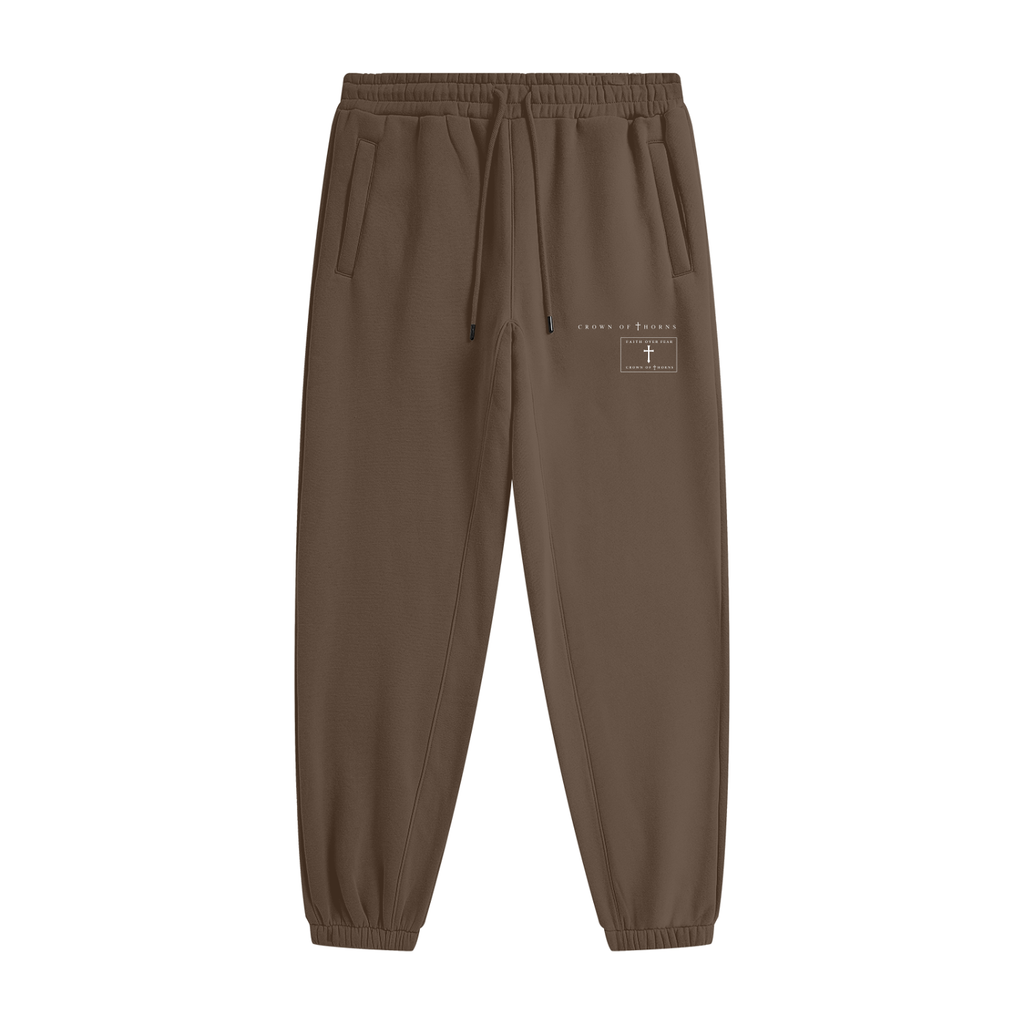 Crown of thorns signature heavyweight joggers