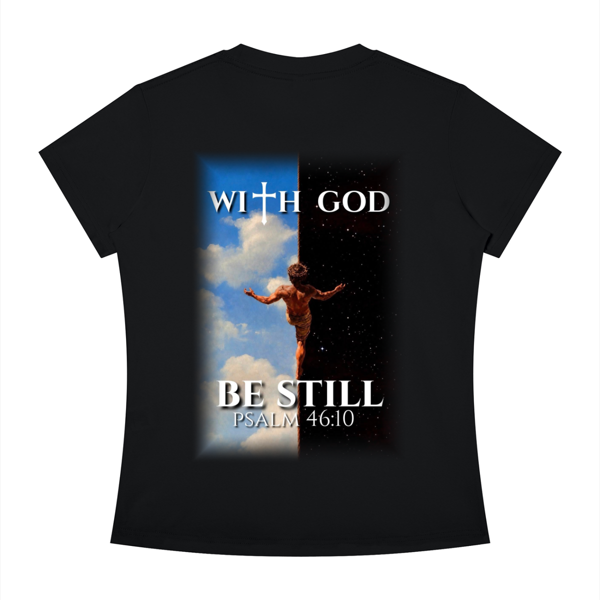 Be still psalm 46:10 Slim Fit tee