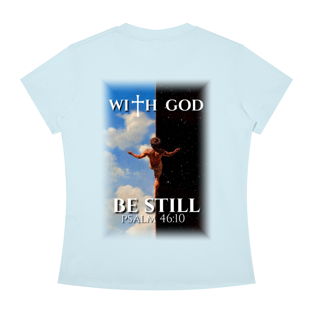 Be still psalm 46:10 Slim Fit tee
