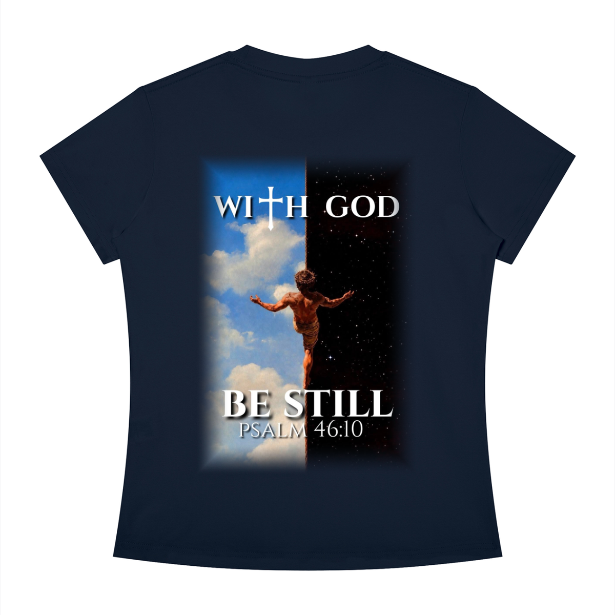 Be still psalm 46:10 Slim Fit tee